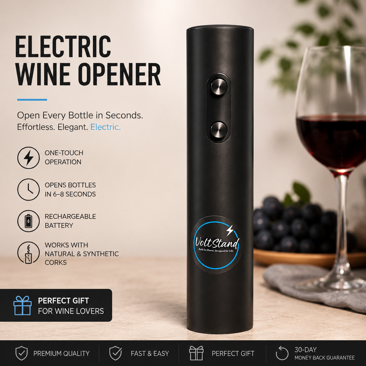 🍷 Electric Wine Opener Gift Set – The Ultimate Wine Lover's Bundle