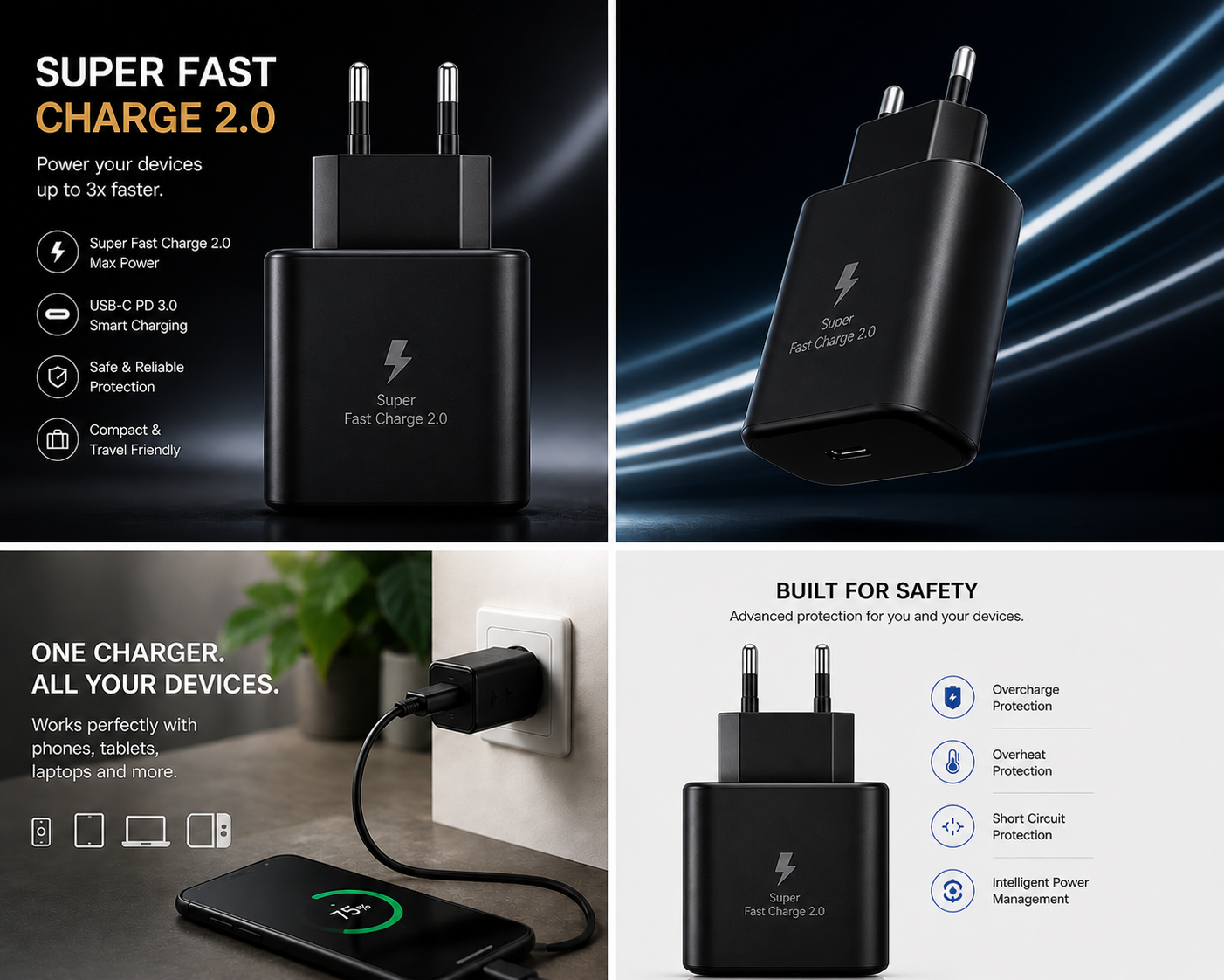 VoltStand USB-C Super Fast ADAPTER 2.0 (PD 3.0) πΏπ¦
