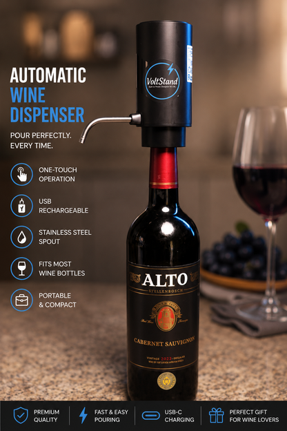 🍷 6 FOR 1 COMBO - VoltStand 6-in-1 Electric Wine Opener + WINE DISPENSER + BEER BOTTLE OPENER