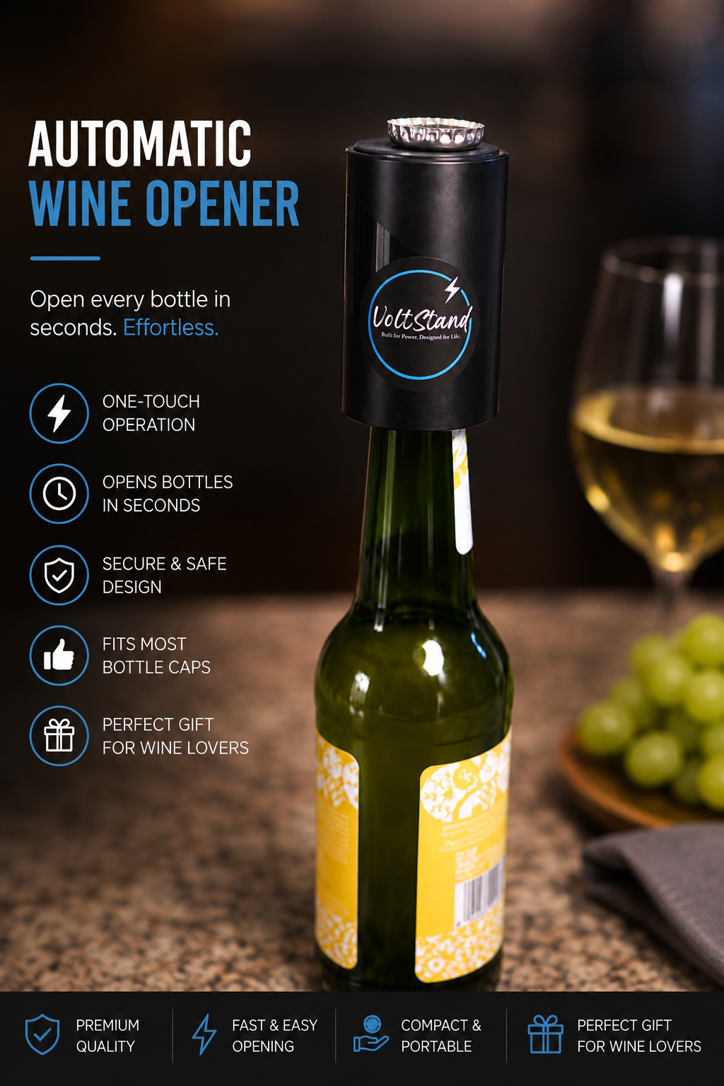 🍺 Premium Beer Bottle Opener – Pop Open Every Bottle with Ease