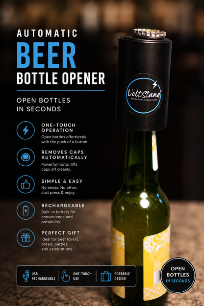 🍷 6 FOR 1 COMBO - VoltStand 6-in-1 Electric Wine Opener + WINE DISPENSER + BEER BOTTLE OPENER